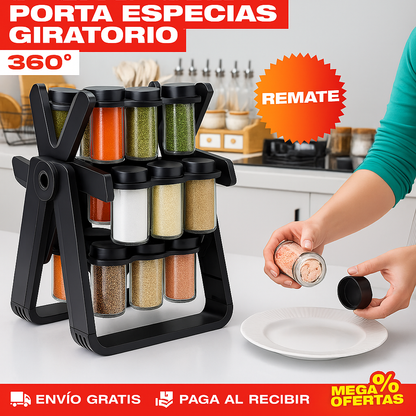 ESTANTE GIRATORIO 360° PARA ESPECIAS