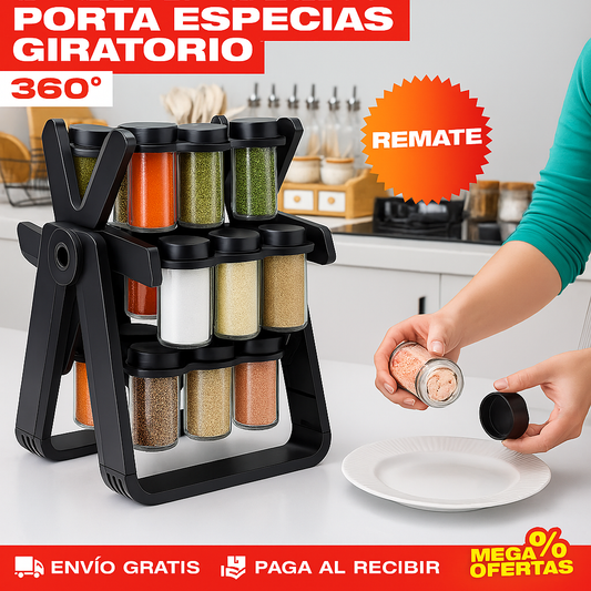 ESTANTE GIRATORIO 360° PARA ESPECIAS