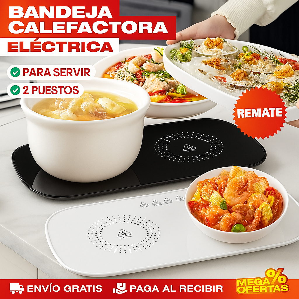 BANDEJA CALEFACTORA PARA SERVIR  ELÉCTRICA