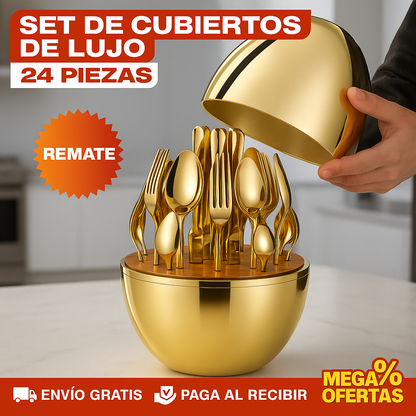 SET DE CUBIERTOS DE LUJO - 24 PIEZAS
