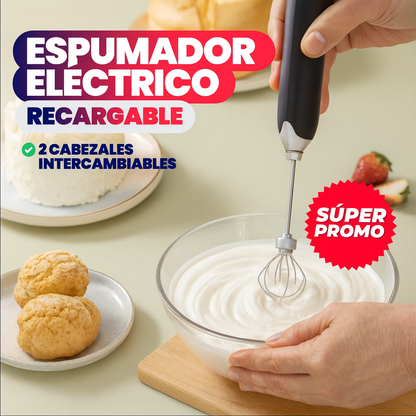 ESPUMADOR DE LECHE MULTIFUNCIONAL RECARGABLE