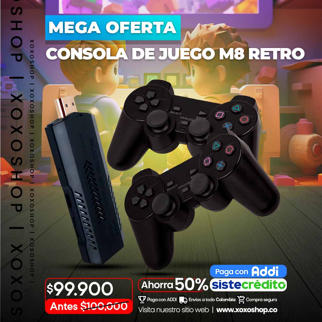 Consola de juego m8 retro