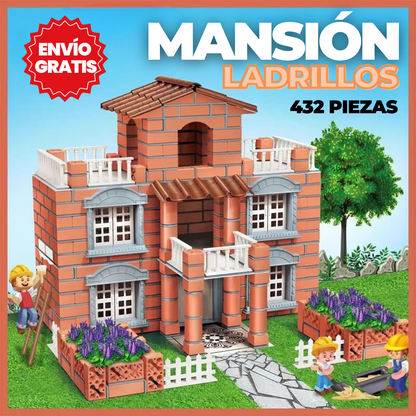 MANSIÓN DE LADRILLOS PARA NIÑOS👷‍♂️🏰