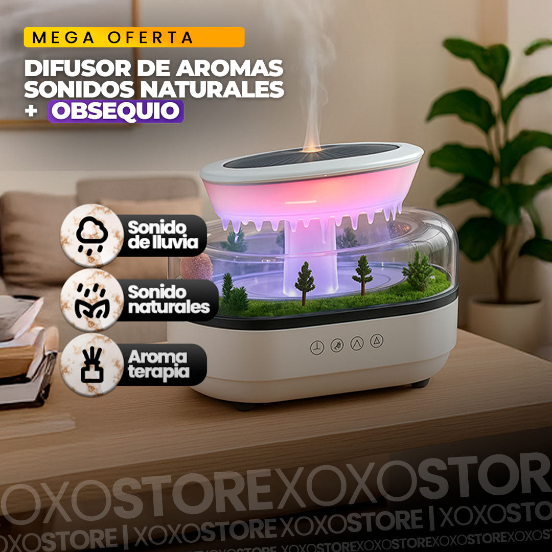 Difursor humificador de aroma con sonidos naturales