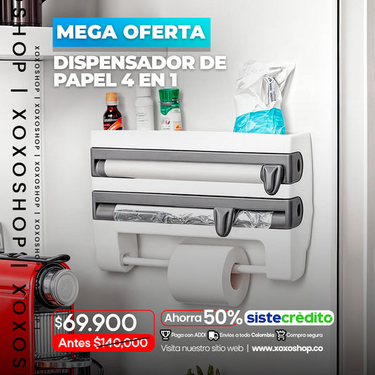 Dispensador de papel 3 en 1