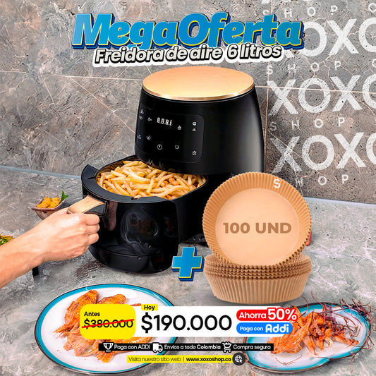 Freidora de aire + obsequio