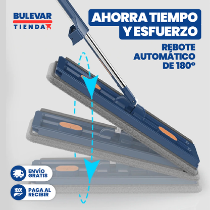 FREGONA, TRAPEADORA PLANA GRANDE CON ESCURRIDO AUTOMÁTICO