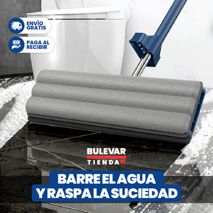 FREGONA, TRAPEADORA PLANA GRANDE CON ESCURRIDO AUTOMÁTICO