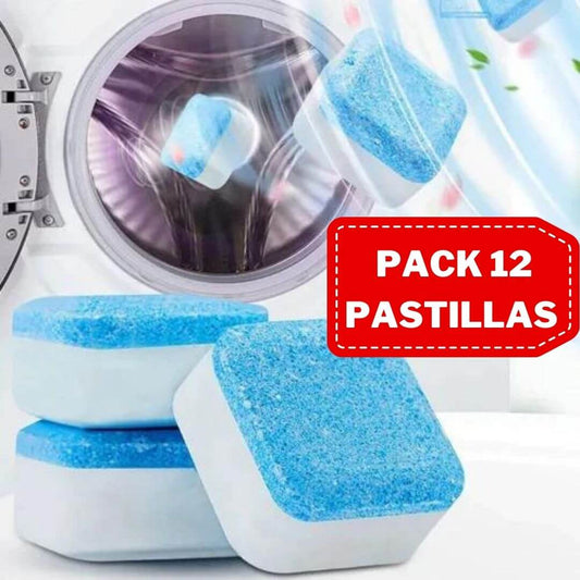 Caja x 12 Pastillas Limpiadoras de Lavadora - DeepClean + 1 caja de regalo 🎁
