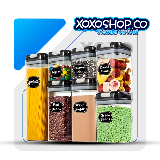 Kit de recipientes herméticos por 7 unidades