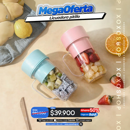 Licuadora pitillo vaso