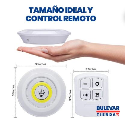 LUZ LED INALÁMBRICA CON CONTROL REMOTO