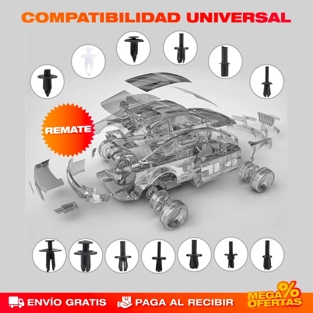 KIT PROFESIONAL DE PINES Y HERRAMIENTAS AUTOMOTRICES 725 PCS