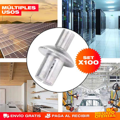 SET X 100 REMACHES EXPANSIVOS DE GOLPE