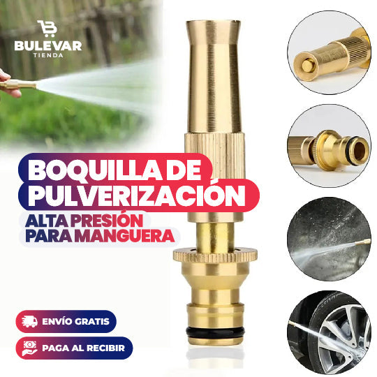 BOQUILLA DE PULVERIZACIÓN, ALTA PRESIÓN PARA MANGUERA