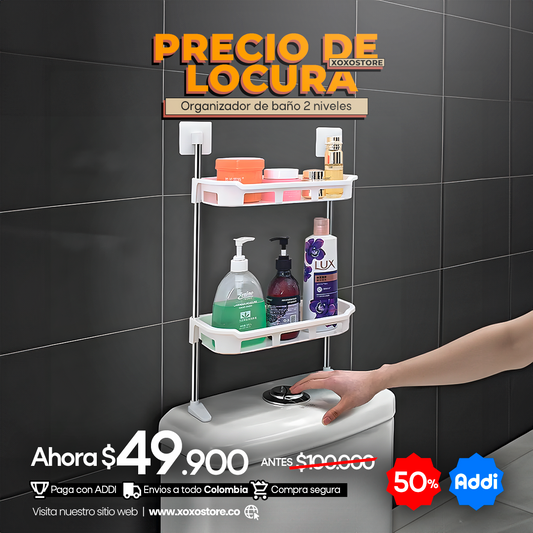 .ORGANIZADOR DE BAÑO 2 NIVELES