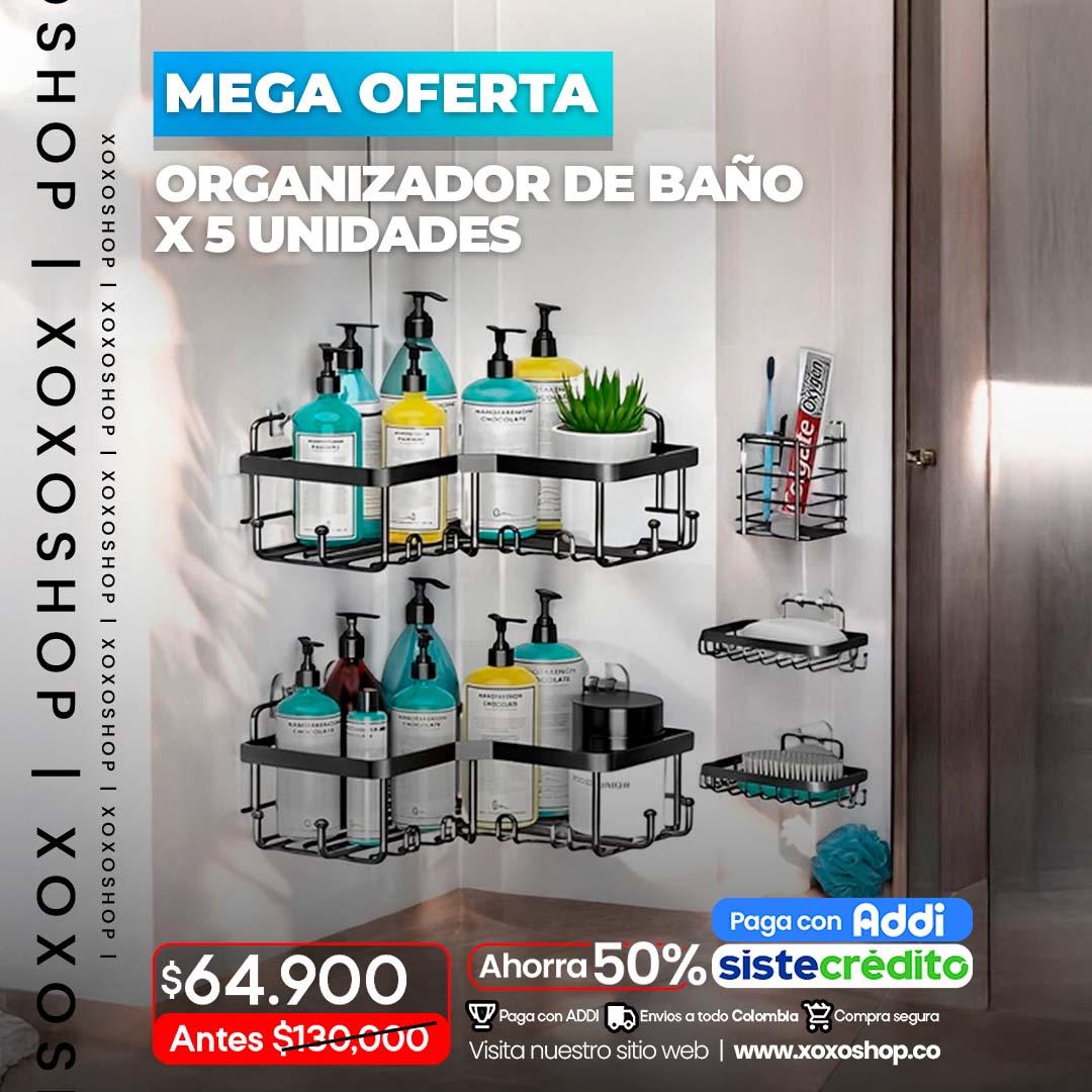 .Organizador 5 en 1 de ducha