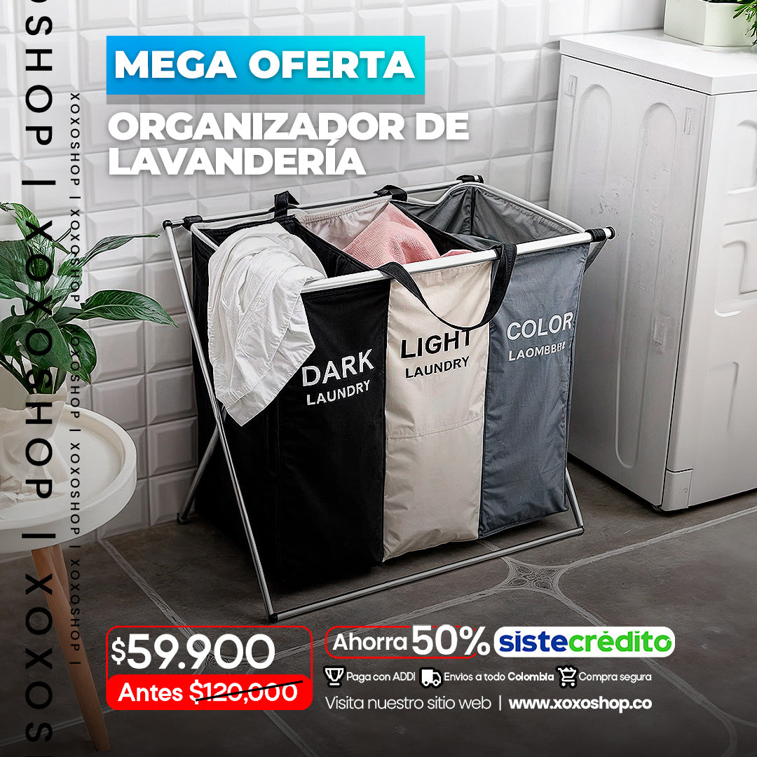 Organizador de lavanderia por 3