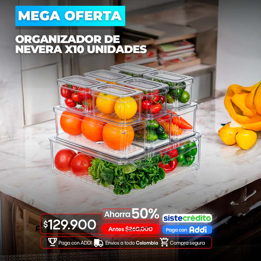 Organizador de nevera x10 unidades