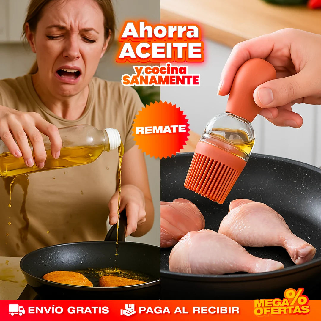 OilDrop Chef - DISPENSADOR DE ACEITE 2 EN 1 AHORRADOR