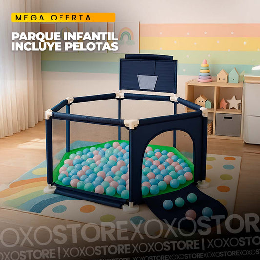 Parque corral infantil +pelotas