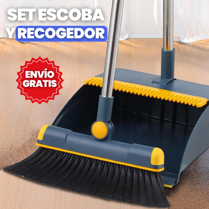 SET PORTÁTIL DE ESCOBA Y RECOGEDOR INTELIGENTE