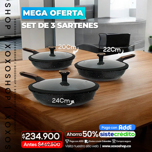 Set de sartenes x3