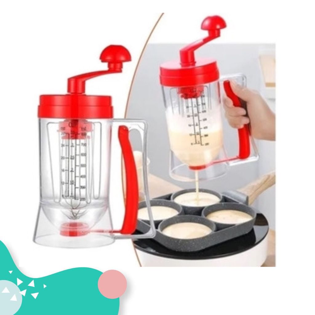 Dispensador manual para mezcla de panqueques