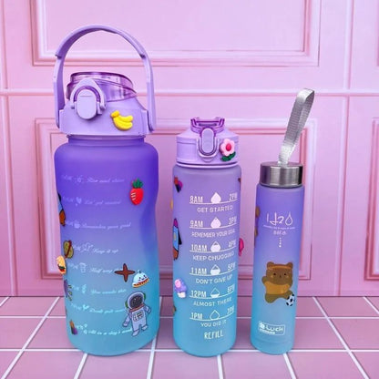 Combo x 3 termos motivacional con pines