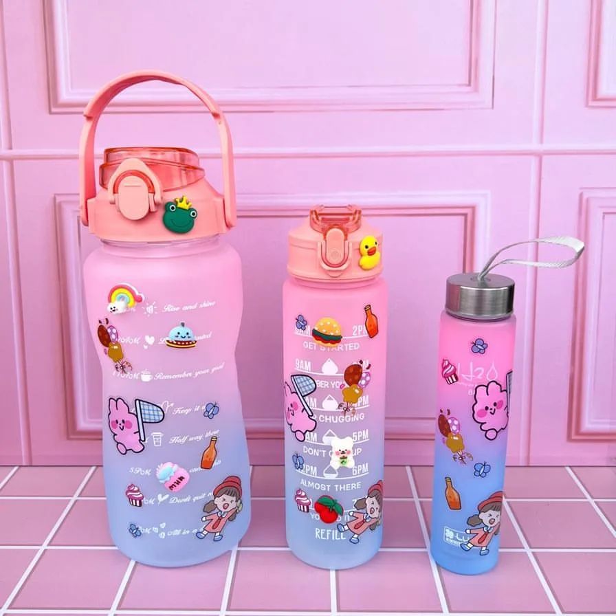 Combo x 3 termos motivacional con pines