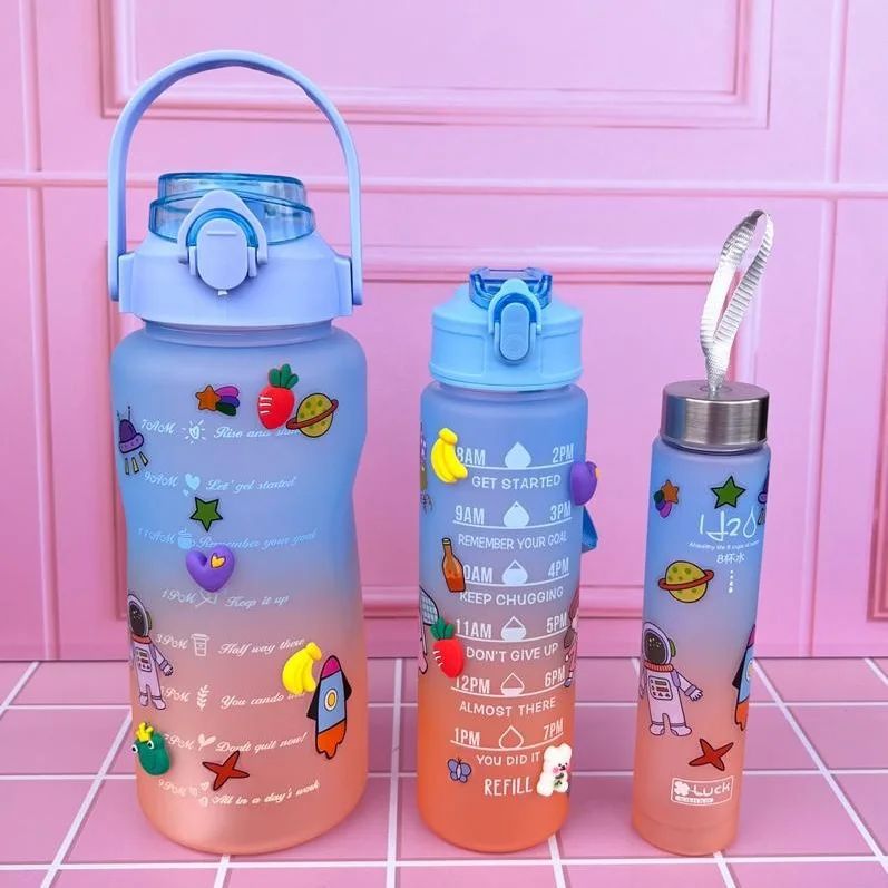 Combo x 3 termos motivacional con pines