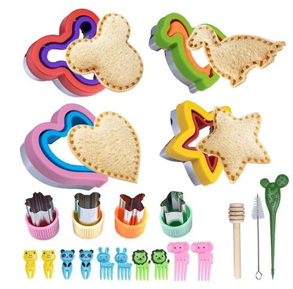 Moldes cortadores de lonchera 16 piezas