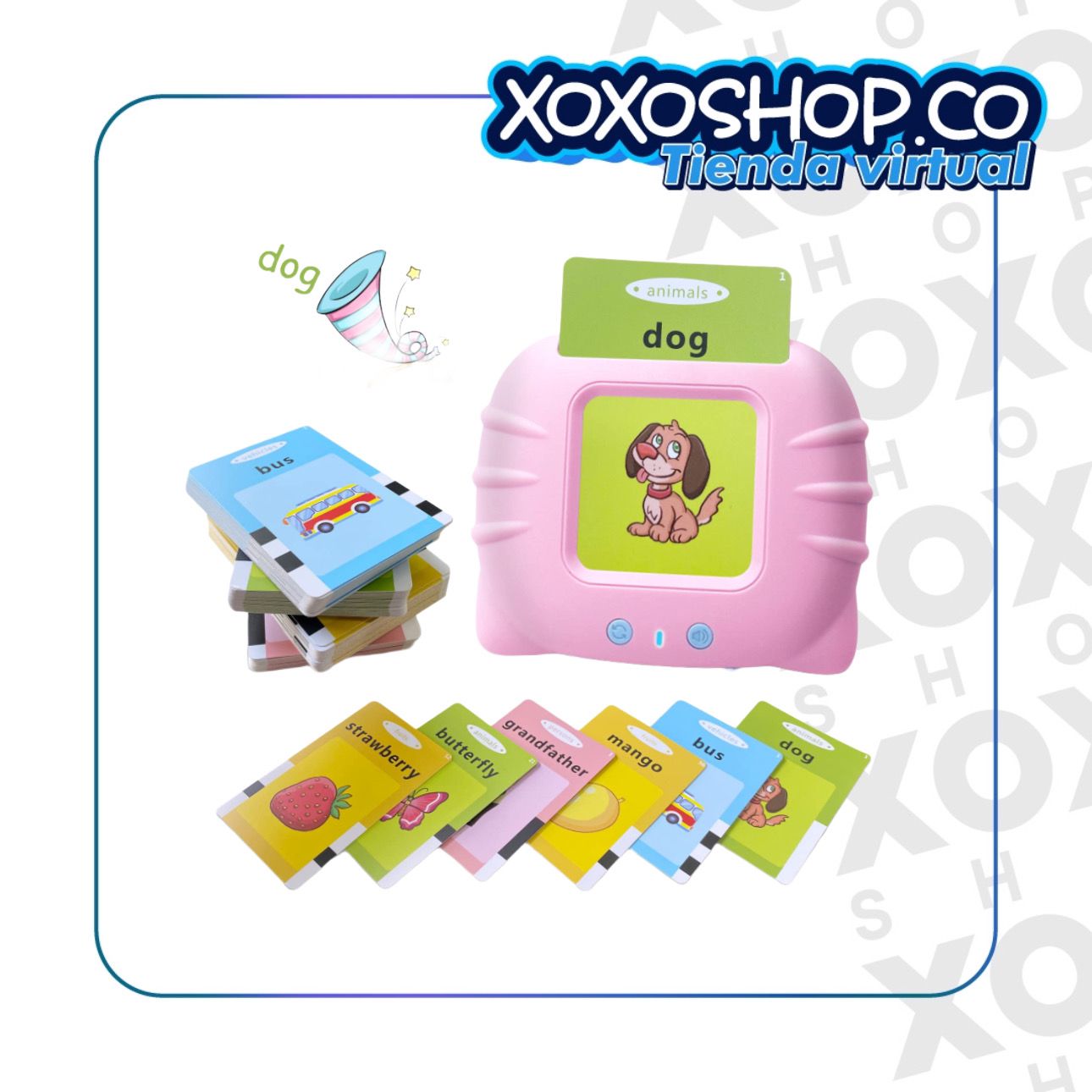 Tarjeta de aprendizaje para niños