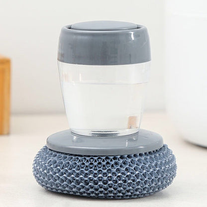 CEPILLO LAVAPLATOS CON DISPENSADOR DE JABÓN