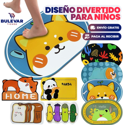 TAPETE DE BAÑO ABSORBENTE PARA NIÑOS