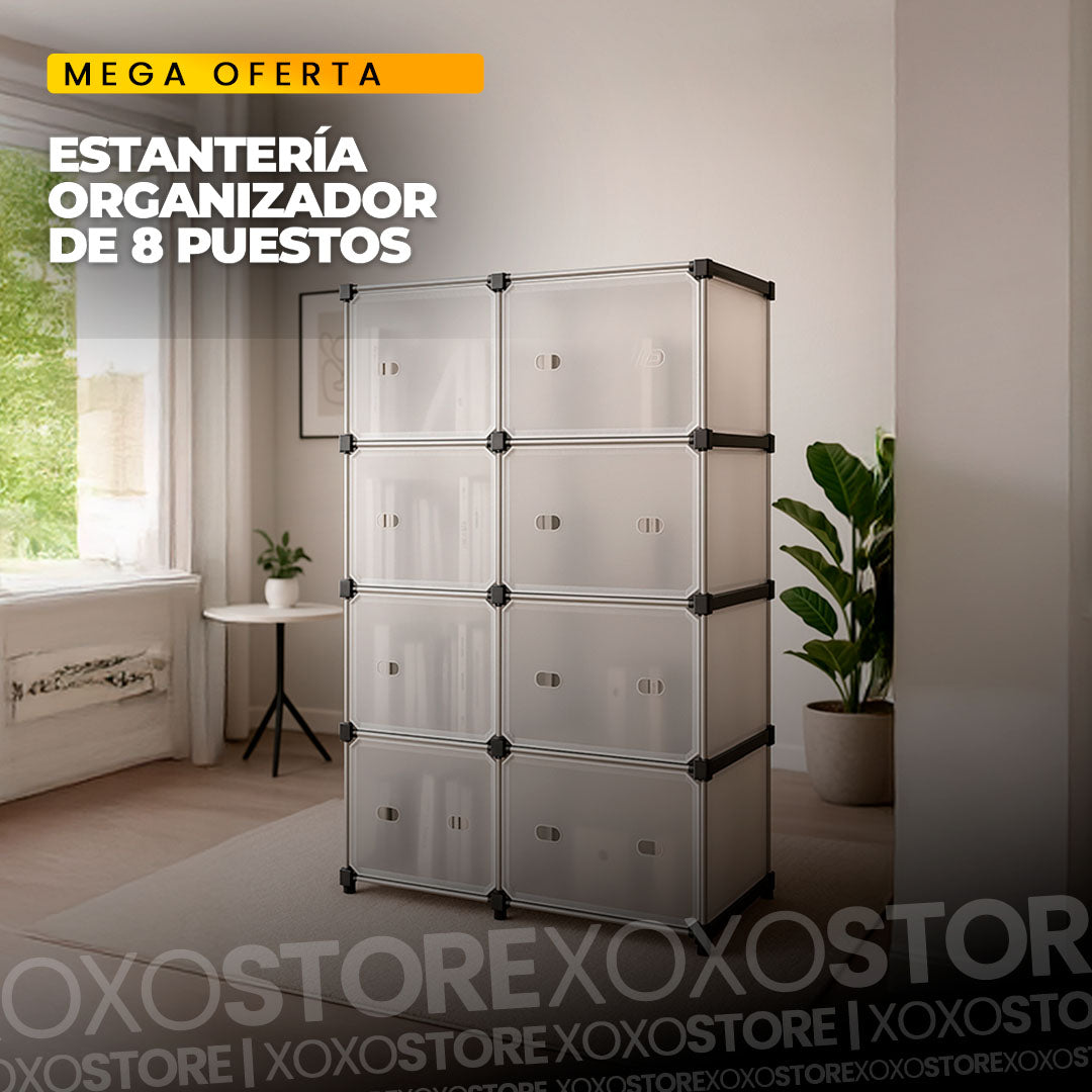 Organizador estanteria de 8 puestos ideal para libros