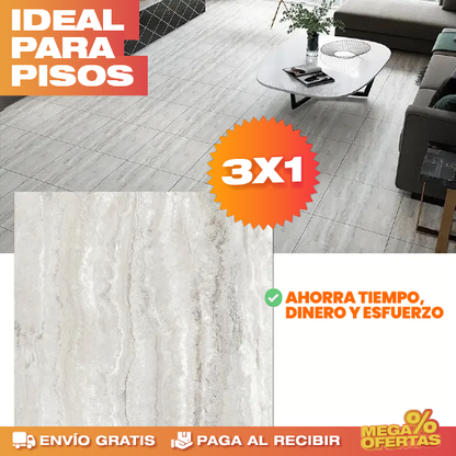 PROMO 3X1 LÁMINAS PVC MÁRMOL ADHESIVAS
