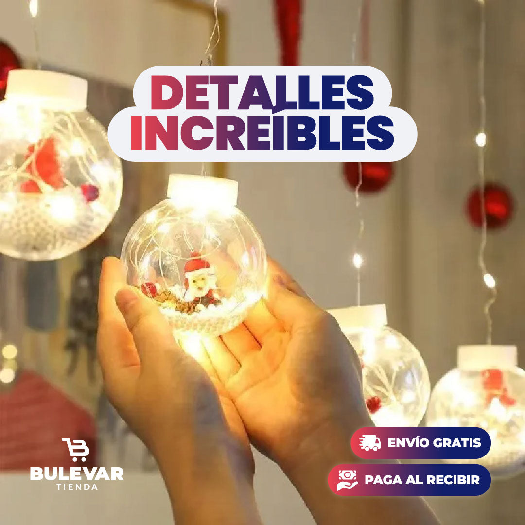 GUIRNALDA NAVIDEÑA DE LUCES LED DECORATIVA