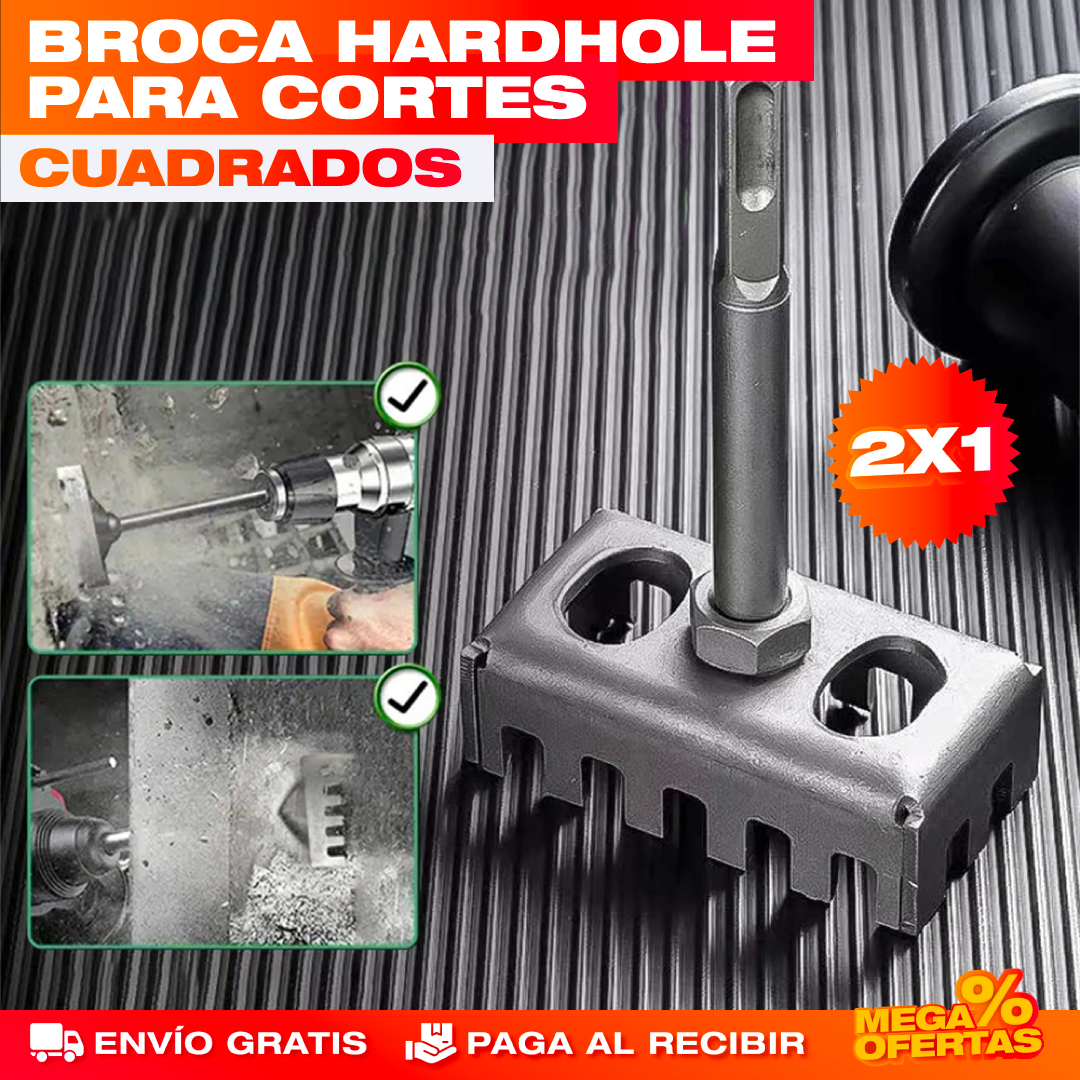 PROMO 2X1 BROCA HARD HOLE PARA CORTES CUADRADOS