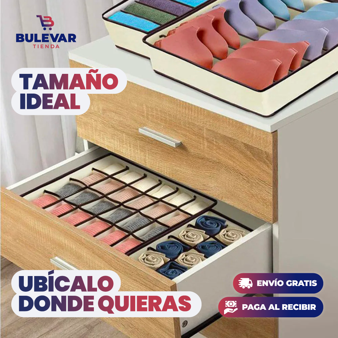 SET x 4 ORGANIZADORES DE ROPA INTERIOR