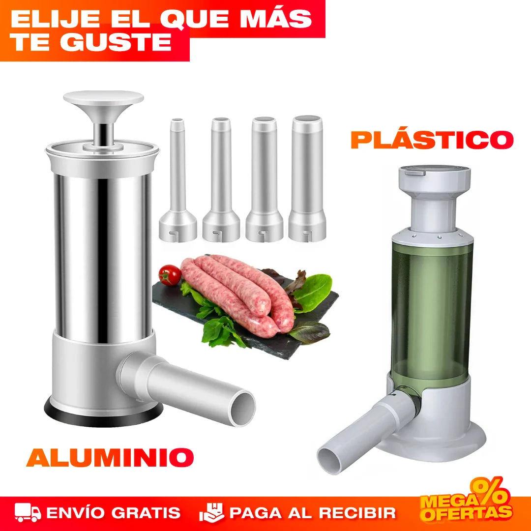 MÁQUINA EMBUTIDORA VERTICAL DE SALCHICHAS MANUAL