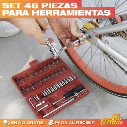 PROMO 2X1 SET DE 46 PIEZAS PARA HERRAMIENTAS ⚒️🔥